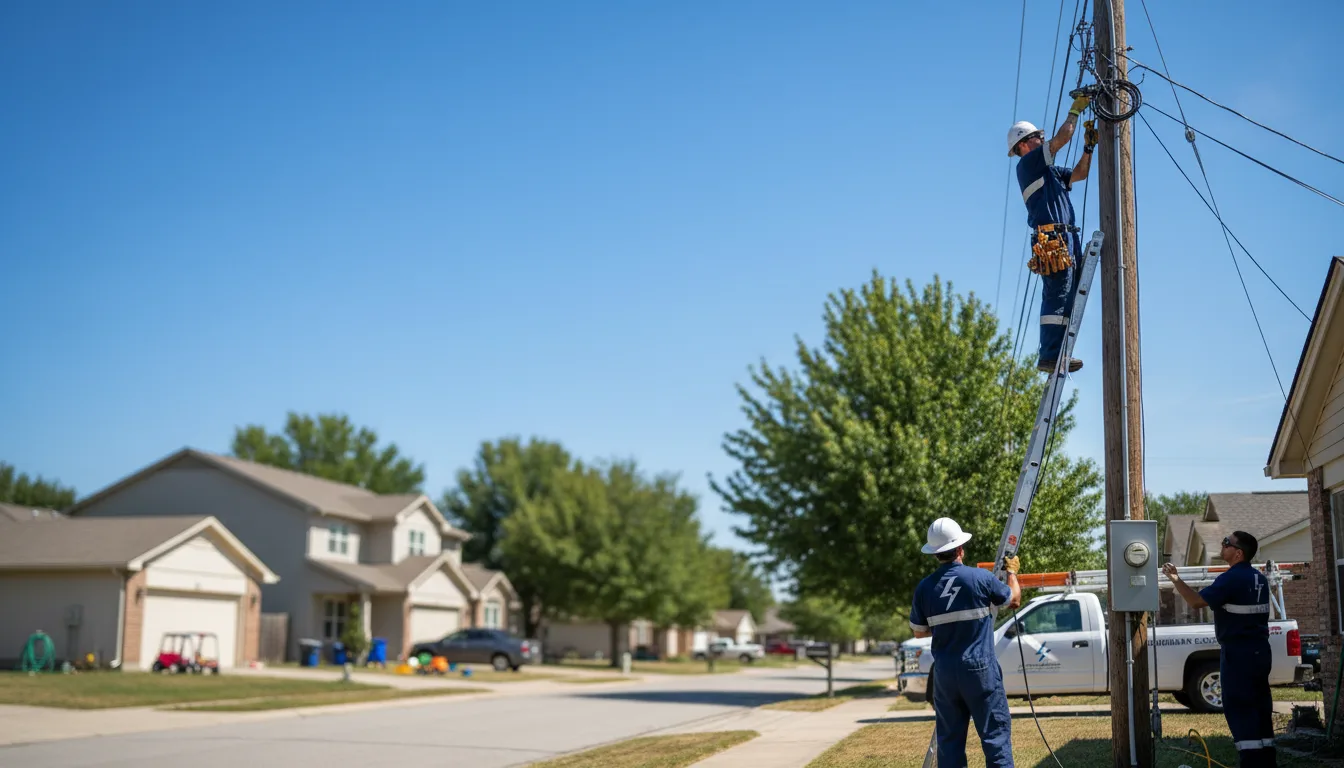 Residential electrician providing installation services in Prospect, PA